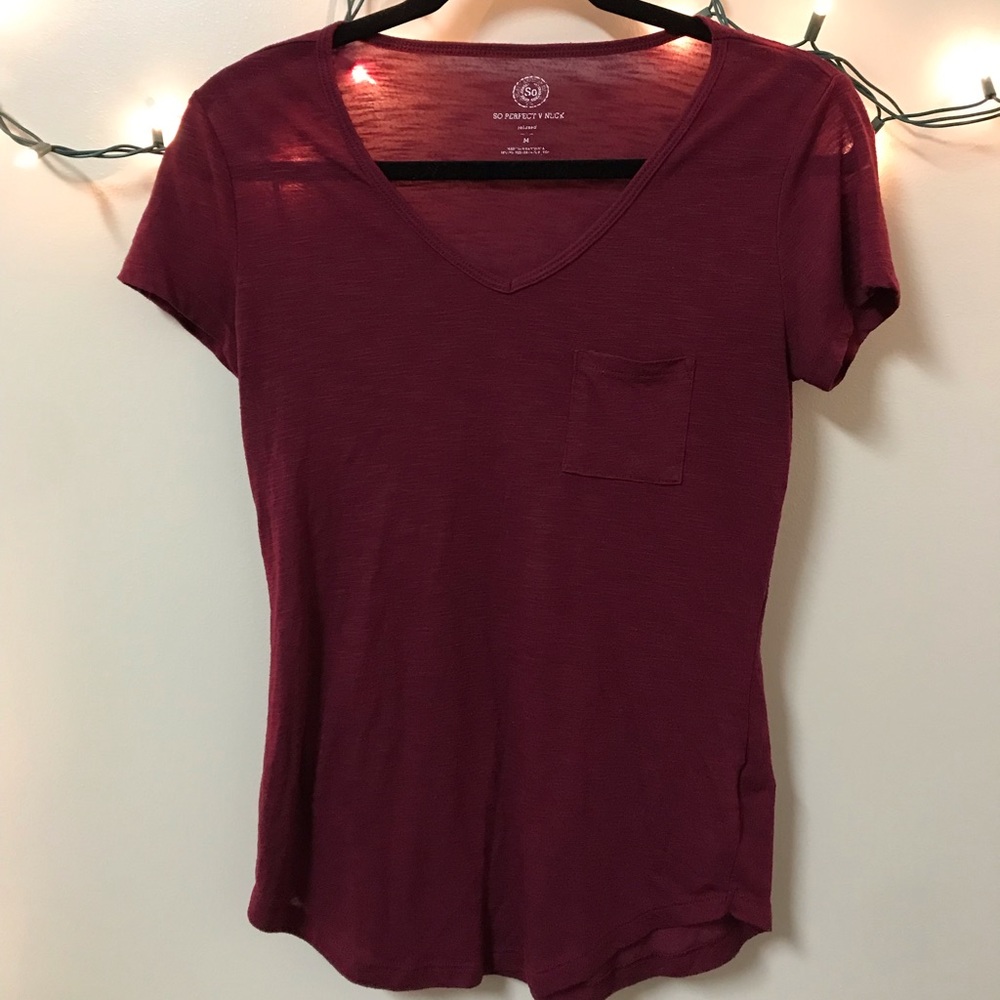 SO V Neck Short Sleeve